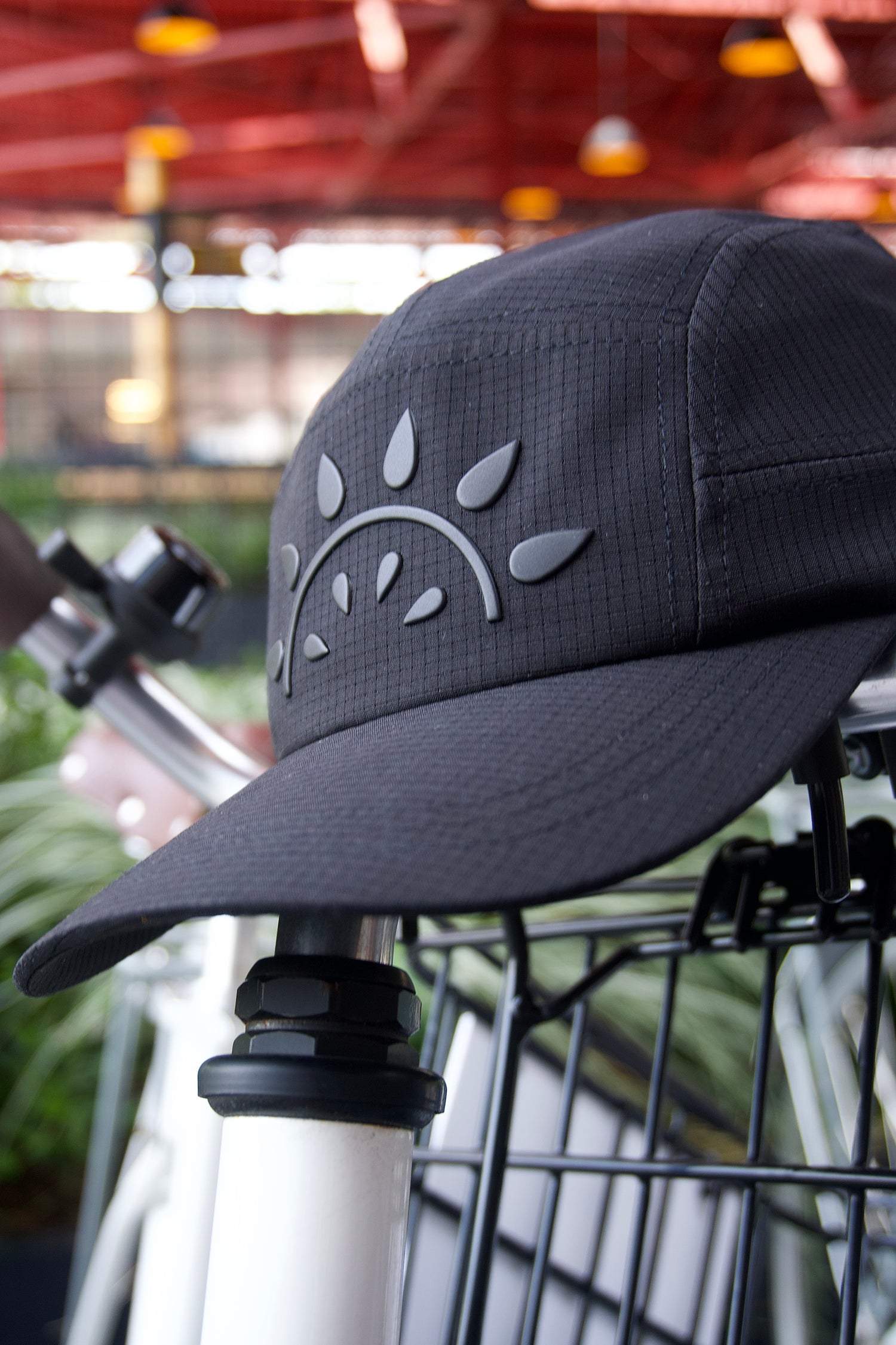 UPF Black Running Hat